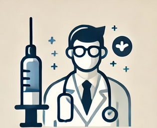 Sundhedsfaglig medarbejder der giver en vaccine i Klinik CPH